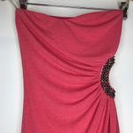Y2k Codigo strapless body con dress w/ side cut out Sz Small Coral? Party Hoco Pink Photo 10