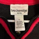 Breckenridge Vintage 90’s Christmas Tree Embroidered Zip Front Holiday Cardigan Size PL Photo 3