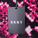DKNY Color-block Size Large Over Sized Python Print Sweater Long Sleeve Crewneck Photo 9