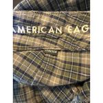 American Eagle  Outfitters Plaid Mini Skirt 4 Blue Green academia preppy Y2K boho Photo 3