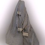 Max Studio  grey  knit Cotton Rayon blend  floral motif sweater dress L Photo 14