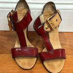 Giuseppe Zanotti  Buckle Burgundy Red Patent Leather Mule size 6.5 Photo 0
