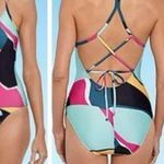 Xersion  One Piece Swimsuit Color Block NWT Photo 1