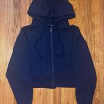 ZARA Blue  Cropped Zip Up Photo 0