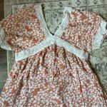 Floral Lace Trim Mini Dress Photo 9