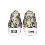 Keds Jump Kick Cream/Black Canvas Python Snake-Print Platform Lace up Sneakers Photo 6