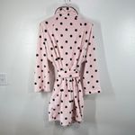 Victoria's Secret  Pink Polka Dot Plush Fleece Robe XL XXL Belted Lounge Cozy‎ Photo 1