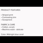 it's our time It’s Our Time Jr. XL Blue/Orange Striped Tank Knitted Top Photo 1