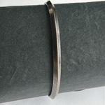 Women’s vintage silver tone triangular shaped bangle bracelet‎ one size Gray Photo 0