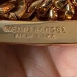 Henri Bendel The A-List Layered Rose Gold Riveted Swarovski Chain Cuff Bracelet Photo 11