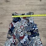 MSK Womens sleeveless paisley dress w/ 3 ring accent neckline, size Medium (M) Photo 2