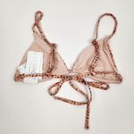 l*space L* Brittany Triangle Bikini Top in Wild Bunch Orange Size Small NWT Photo 3