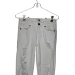 Paige  Women's Jeans Verdugo Ultra Skinny Stretch Distressed Denim White‎ Sz. 25 Photo 3