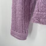 American Vintage Sweater Medium Mohair Blend Suspicious Lines Lilac Purple Y2K Photo 11