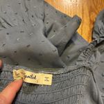 Live to be Spoiled Powder Blue Ruffle Smocked Textured Mini Dress Womens Large Photo 6