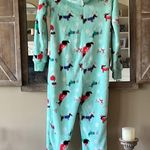 SO Plush Cozy Pajamas One piece Zip Up Hooded Puppy Dogs Christmas Womens Photo 6