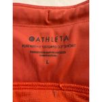 Athleta  Run With It‎ Textured 3.5" Running Shorts Coral Orange Size L Photo 4