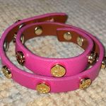 Tory Burch Double Wrap Magenta Stud Bracelet Photo 1
