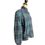 Pendleton 1980s  Green & Navy 100% Wool Vintage Front Zip Coat Women size Medium Photo 11