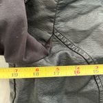 JustFab Black faux leather coat Photo 2