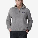Patagonia Los Gatos Salt Grey 1/4 Zip Fleece Pullover Photo 7
