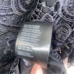 Anthropologie  Maeve Black Embroidered Lace Mini Dress Size 2 Photo 8