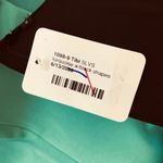 Tibi New  Green Teal Turquoise Black Bonded Vinyl Applique Dress Women's Size 2 Photo 8