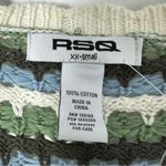 RSQ Tillys  Striped Cotton Knit Cropped Cardigan Size XXS NWT Photo 2