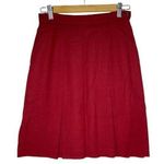 Saks 5th Avenue Saks Fifth Avenue Skirt Size 6 VTG Folio Collection Wool Women's Pleated Red Photo 0