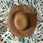 G.H. Bass &Co. G.H. Bass & Co. Women's Pack & Go Straw Hat Beige Wide Brim Foldable Photo 0