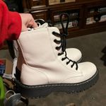 Sincerely Jules White Combat Boots Photo 0
