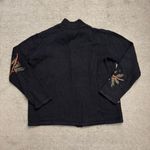 Heirloom Collectibles Cardinal Beaded Embroidered Holiday Christmas Sweater Y2K Black Photo 1