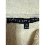 HYFVE Brown Suede Leather Faux Shearling Open Front Trench Overcoat Jacket Sz M Photo 3