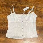 frankie's bikinis Evangelina Button Up Tank Photo 3