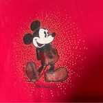 Disney Walt  World Mickey Mouse T-Shirt Glitter Red Size Large Womens Photo 3