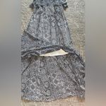 Torrid  Black & White Chiffon Maxi Dress Spaghetti Strap Size 1 Photo 5