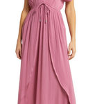 Elan  Wrap Maxi Cover-Up Dress in Sage, Size Small, $68 Photo 0