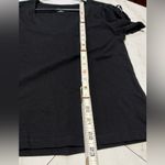 Anthropologie NWT By Black V neck Slub Cotton tshirt Buckle sleeve size Small Photo 5