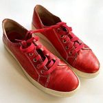 Sofft Baltazar Women's Red Leather Sneakers Lace Up Low Top 1105132 Size 8.5 M Photo 1