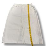 Aritzia Denim Forum '90s Halle Skirt White Denim Size 28 Y2K Slit Midi Skirt Size M Photo 5