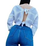 Aeropostale  Reversible Pastel Tie Dye Cropped Sweater Size Small Photo 1