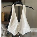 Retrofête retrofete Florence Pearl Button Vest White Womens Size Large Photo 4