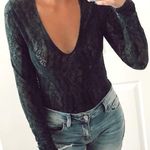 Free People Dark Green Bodysuit  Photo 0