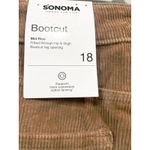 Sonoma Corduroy Jeans Stretch Fitted Bootcut Women’s 18 Cocoa Brown Photo 2