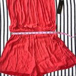 Lulus  With Feeling Coral Red Off The Shoulder Romper XS Photo 7