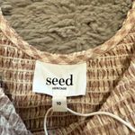 NWT Seed Heritage Textured Gingham Puff Sleeve Mini Dress Size 10 Cottagecore Bo Photo 8