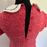 Bonnie Jean Vintage Red Pleated Sundress with Peter Pan Collar and Rose Details Size 14 Photo 7