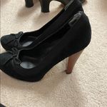 ALDO  Black Heeled Pumps with Bow Detail Photo 1