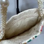 Floral Embroidered Cream Handbag Red Photo 8