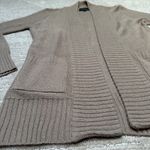 Ambiance Apparel Flowy Brown Cardigan Sweater Tan Size L Photo 5